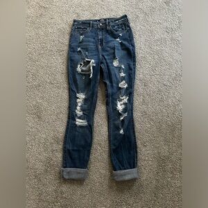 Hollister High Waisted Distressed Jeans